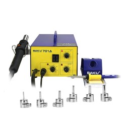 Baku 2 in 1 Rework Station BK-701a with Hot Air Gun and Solder Iron Baku 2 in 1 Rework Station BK-701a with Hot Air Gun and Solder Iron
